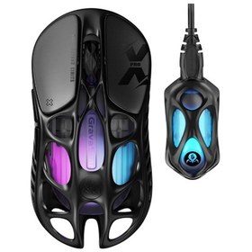 Resim GravaStar Mercury XPro RGB 32K DPI Optik+8K Dongle Kablosuz Gaming Mouse Uzay Gri 