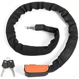 Resim Samdoo Oranj A3 Demir Bisiklet Zincir Kilit, 93.5cm Uzunluk, Anti-göçükçaplı, Kayıp Engelleme, 2 Bakır Anahtar, Elektrikli Bisiklet/motosiklet Uyumlu 