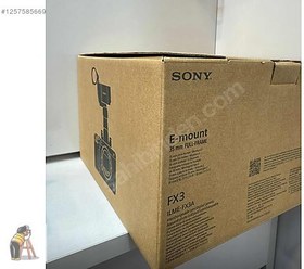Resim SONY FX3 A KAMERA -SIFIR-GARANTİLİ-TAKSİT-TAKAS-CİNEGOdan 