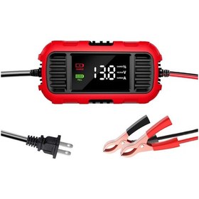 Resim Synodicmonth 12v 2a Araç Akü Şarj Cihazı Dijital Ekranlı Akıllı Akü Şarj Aleti Araba Kamyon Abd Fişi İçin Şarj Cihazı Bakım Cihazı 