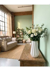 Resim Elana Design Tria Vazo - Modern Tasarımlı Şık Çiçek Vazosu Beyaz 