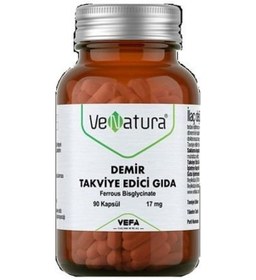 Resim Venatura Demir Takviye Edici Gıda 17 Mg 90 Kapsül 