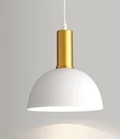 Resim Dylight Retro Metal Beyaz Dekoratif Rustik Kafe Mutfak Sarkıt Avize çap 30 cm Beyaz dy9009 