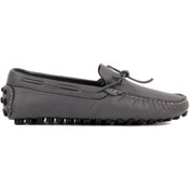 Resim Sail Lakers - Gri Deri Erkek Loafer 
