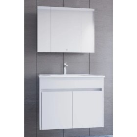 Resim West Mımodern 80 cm Beyaz Banyo Dolap Takımı 