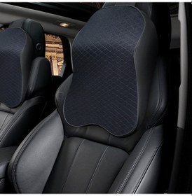 Resim Sones Dört Mevsim Nefes Alabilen Hafızalı Köpük Araba Boyun Yastığı Polyester Kafalık Siyah 