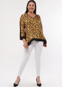 Resim Javelin Collection SATEN RENKLİ LEOLARLI TUNİK 
