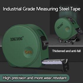 Resim Yüksek Hassasiyetli, Kilit Düğmeli ve Hafif İnşaat, DIY Projeleri için Ağır Hizmet Tipi 3m x 16mm veya 5m x 25mm Endüstriyel Kalite Çelik Şerit Metre - Anti-Düşme Kalınlaştırılmış Metal Cetvel 