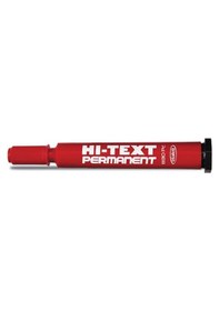 Resim Hi-Text Kesik Uç Kırmızı Permanent Markör 830Pc 12 Adet 