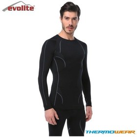Resim Evolite Thermowear Erkek Termal Üst İçlik Siyah 