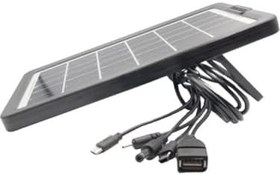 Resim Çok Fonksiyonlu Güneş Enerji Paneli Şarj Cihazı çoklu giriş 