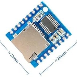 Resim Alkatronik Xy-v17b Mp3 Wav Ses Çalma Modülü Micro Sd 32gb Hafıza Fat16 Fat32 24 Bit 