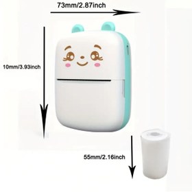 Resim Eşya Dünyası Mini Taşınabilir Kablosuz Termal Yazıcı – 200DPI – Android & Ios Uyumlu – Fotoğraf,Etiket, Not Baskı 
