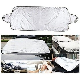 Resim Oto Ön Cam Buzlanma Ve Kar Önleyici Örtü Su Geçirmez Branda 