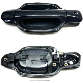 Resim Kapı Açma Kolu D-max 2002-2011 Ön Dış Sağ Siyah 