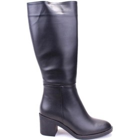 Resim Dagoster Dza07-1062760 Siyah Klasik Kalın Topuklu Kadın Çizme siyah 