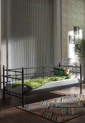 Resim Unimet Lalas Daybed Tek Kişilik Sedir Metal Karyola 90x200 Siyah 