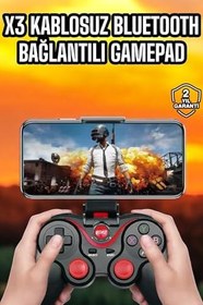 Resim Android Uyumlu Gamepad X3 Game Stick Oyun Kolu Bluetooth Bağlantılı, Ürün Kodu: TEK-981484A69B544FEE191F-CAN 