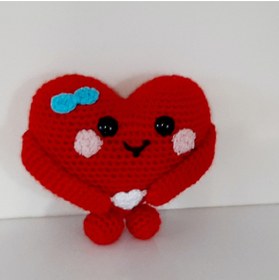 Resim nildamigurumi Amigurumi Örgü Oyuncak Sevgili Kalp 