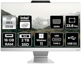 Resim ASUS A3402 i5 1335U 16GB 2TB SSD 23.8" FHD W11H All In One Bilgisayar & Per4 Bellek 