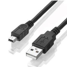 Resim USB 2.0 Erkek - Mini USB 2.0 Erkek Veri-Şarj Kablosu 1.5 M 
