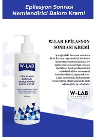 Resim W-Lab Kozmetik Epilasyon Sonrası Nemlendirici Bakım Kremi 200 ML 