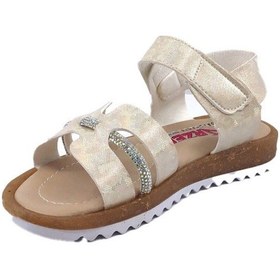 Resim Arzen 4217 Simli Taşlı Kız Çocuk Bebe Sandalet Ayakkabı 001 