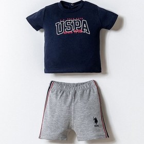 Resim U.s. Polo Assn. Erkek Bebek Lacivert Şort Takım 5274-49955 Lacivert 