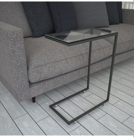 Resim Callen Cam Yan Sehpa & Tekerlekli Cam Servis Sehpası Metal 