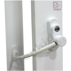 Resim Penkid Pimapen Kapı Pencere Emniyet Kilidi Kablolu Anahtarlı Gri 