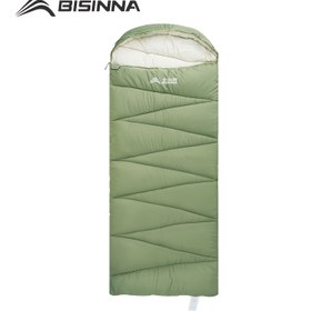 Resim BISINNA Ağır Hizmet Tipi Kışlık Yetişkin Uyku Pedı -10°C/14°F Soğuk Direnci, 1 Kişilik Termal Zarf Tasarım, Fermuarlı, Çam Yeşili/Gri Outdoor Kamp & Sırt Çantası İçin Ekipman, Erkek ve Kadın Uyumlu, Aşırı Soğuk İçin Uyku Tulumları, Kışlık Uyku Tulumları, Kış Kampı, Kamp Malzemeleri 