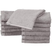 Resim 12'li Küçük Pamuklu Havlu Seti, Gri 