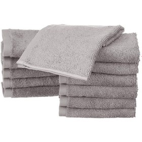 Resim 12'li Küçük Pamuklu Havlu Seti, Gri 