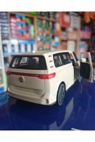 Resim OYUNCAKSAHİLİ Volkswagen ID Buzz 2023 Model 1:36 Ölçek Metal Araba Koleksiyon Demir Minibüs Krm 