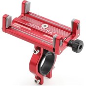 Resim Primepickings 360 Derece Dönebilir Kırmızı Alüminyum Alaşım Motosiklet Bisiklet Telefon Tutucu Kırmızı 