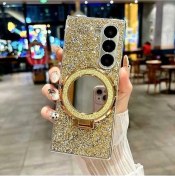 Resim Trendooze Samsung Galaxy Z Fold 5 Kılıf Avrupa/amerikan Modası Gypsophila Ayna Tutucu 