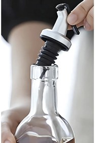 Resim Single Yağdanlık Ucu ( 2 Adet ) Akıtmaz Kapaklı Şişe Ucu Tıpa Silikon Yağ Dökme Aparatı Mutfak Aksesuarı 