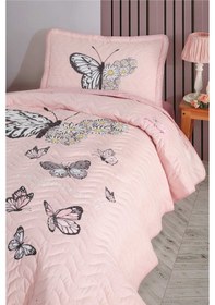 Resim Clasy %100 Pamuk Daisy Love V2 Tek Kişilik Yatak Örtüsü Somon 