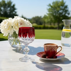 Resim Bohemia Crystal ARIA Kristal Kahve Yanı Su Bardağı 150cc - Siyah 