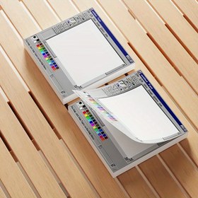 Resim Retro bilgisayar grafikli yapışkan not kağıtları 50/100 sayfa - Kare tasarım, sanatçılar ve ofisler için uygun, retro tarz eserler & resim malzemeleri yaratmak için ideal seçim 