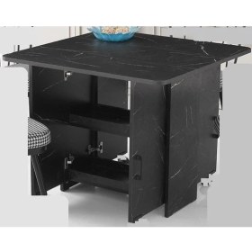 Resim Sivas Gözde Mobilya Izmir Katlanır Dolaplı Mutfak Masası 80X90CM 