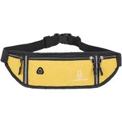 Resim Fosenze Sarı Spor Bel Çantası, Su Geçirmez Oxford Kumaş, Kulaklık Delikli, Ultra İnce Mini, Outdoor Koşu Telefon Çantası, Unisex Sarı 