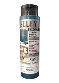 Resim Rich Selfy Decor Vernikli Boya 500 Cc 5838 Pasifik 