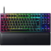 Resim Huntsman V2 Tenkeyless ESL Edition Red Switch RGB Q İngilizce Siyah Oyuncu Klavyesi Razer