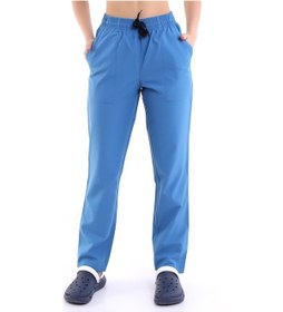 Resim Alpaka Pantolon Bel Lastikli - 36 Saü Mavi-7092 