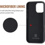 Resim Fastbuy Dg.ming M1 Serisi 3 Katlı Çok Kartlı Cüzdan Deri Telefon Kasası, İphone Uyumlu 16 Pro İçin Kahverengi Kahverengi 