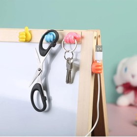 Resim Skygo 10 Adet Renkli Ok İşareti Kablo Sabitleyici Klipsler Kablo Düzenleyici Tutucu Yapışkanlı Askı 