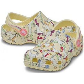 Resim Crocs Classic Unicorn Graphic Clog T Çocuk Terliği 212515-7cjsarı Sarı 