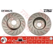 Resim TRW DF4862S FREN DİSKİ ÖN MERCEDES BENZ W204 C CLASS 2007 - W212 