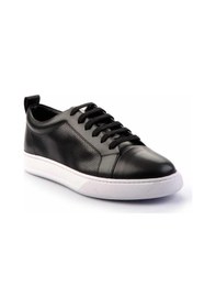Resim Bambi Siyah Leather Erkek Sneaker E01901254341 Siyah 